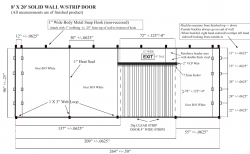 Clear Custom Sidewall Door - 8'x20'