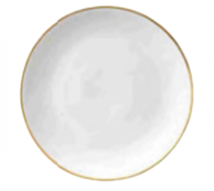 White and Gold Classic Charger (12')