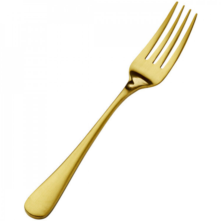 Brushed Gold Salad Fork