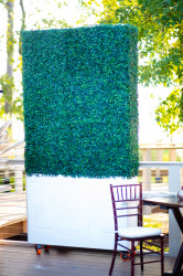 Faux Greenery Hedge Wall