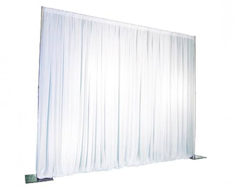 10ft. High White Pipe and Drape -per linear foot