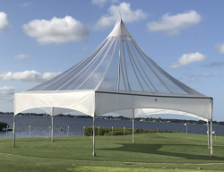 34' x 40' Cleartop Marquee Hex Tent