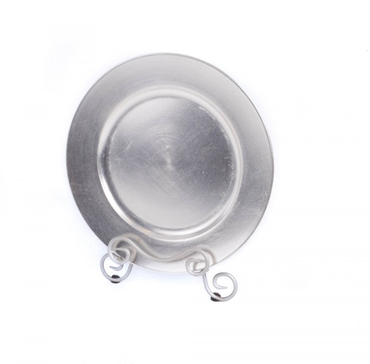 Silver Acrylic Charger