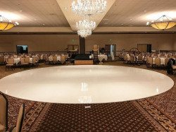 Circular White Dancefloor (20' circumference)