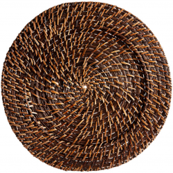 Acopa 13 Round Brunet Rattan Charger Plate