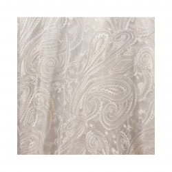 White Paisley Lace 108 RND