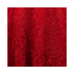 Red Paisley Lace 108 RND