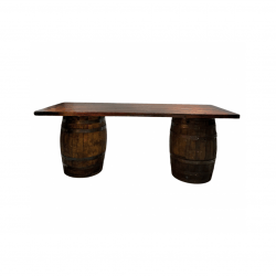 Wine Barrel Table - Double