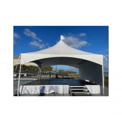 16x20 Stage & 20x20 Tent (w/ leg extenders)