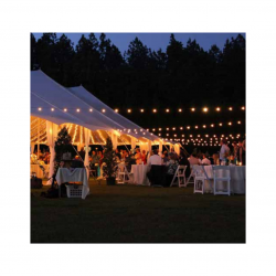 Tent To Structure Outdoor Lighting