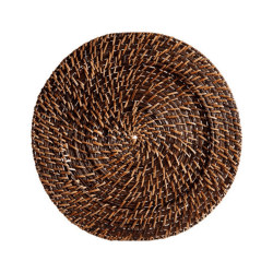 Acopa 13 Round Brunet Rattan Charger Plate