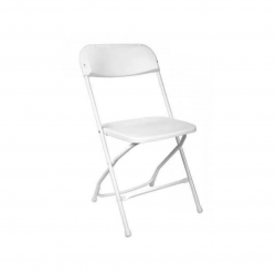 White Folding Samsonite Chair