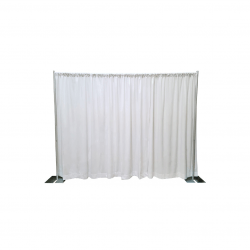 White Pipe and Drape (10ft w x 10ft h)