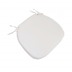 White Crossback Chair Cushion