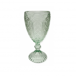 Green Carousel Goblet