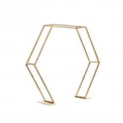 Gold Hexagon Arch