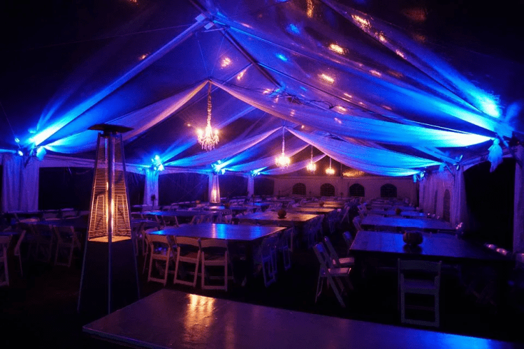 Tent Uplighting