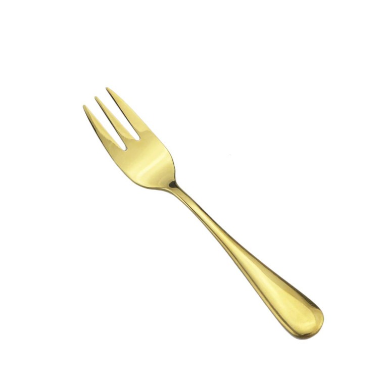 Brushed Gold Dessert/Cocktail Fork