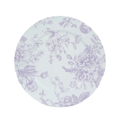 Lilac Floral Charger