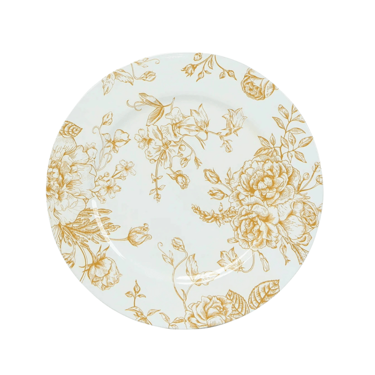 Gold Floral Charger