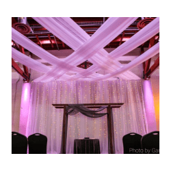 Ceiling Drapes - Criss Cross Style