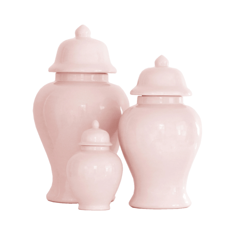 Pink Temple Jar Set