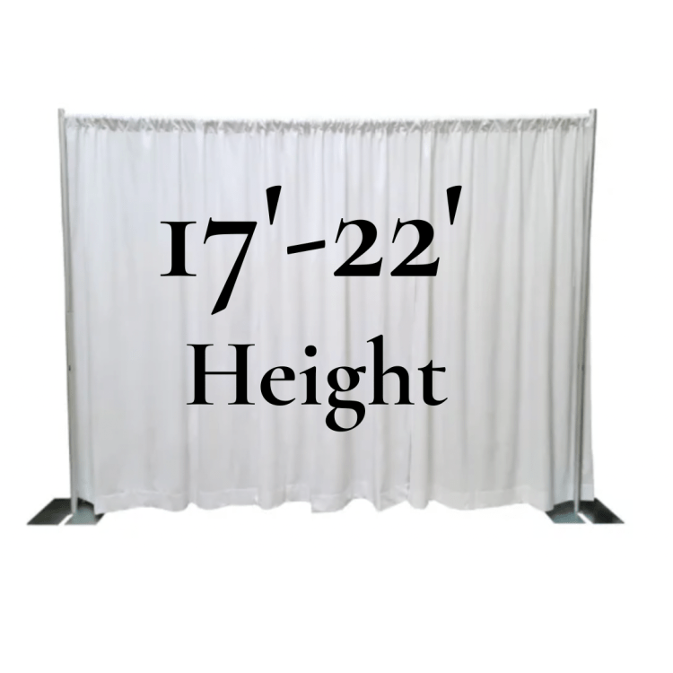 Super Frame Pipe & Drape: 17'-22' height