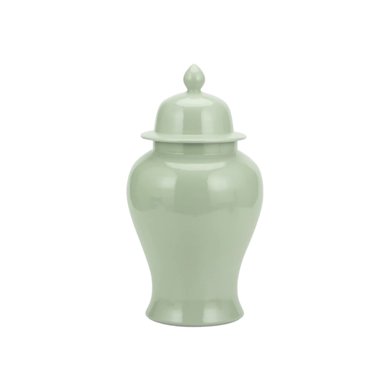 Celadon Temple Jar - M