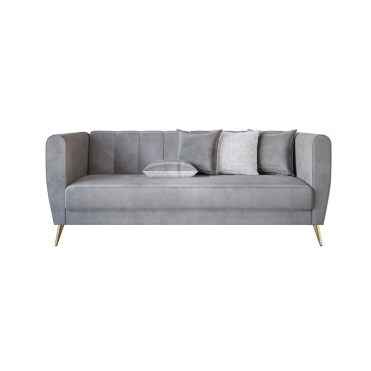 Luxe Gray Sofa