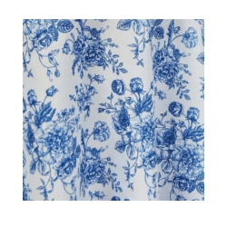 Blue French Toile 108 RND