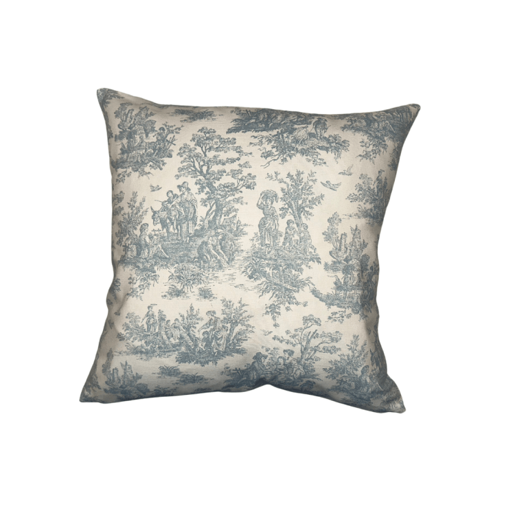 Blue Toile HK Pillow