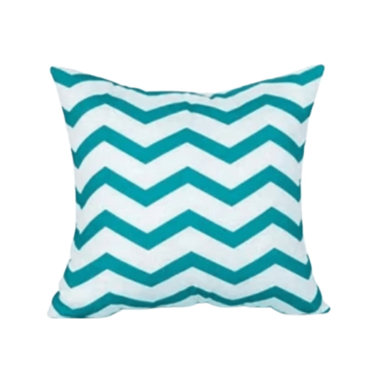 Chevron Teal Pillow