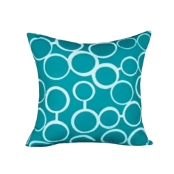 Bubbles Teal Pillow