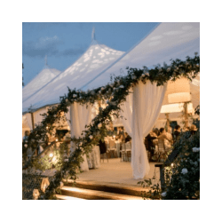 Standard Tent Double Sided Pole Drape