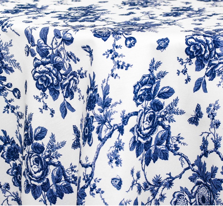 Dark Blue Toile Napkin