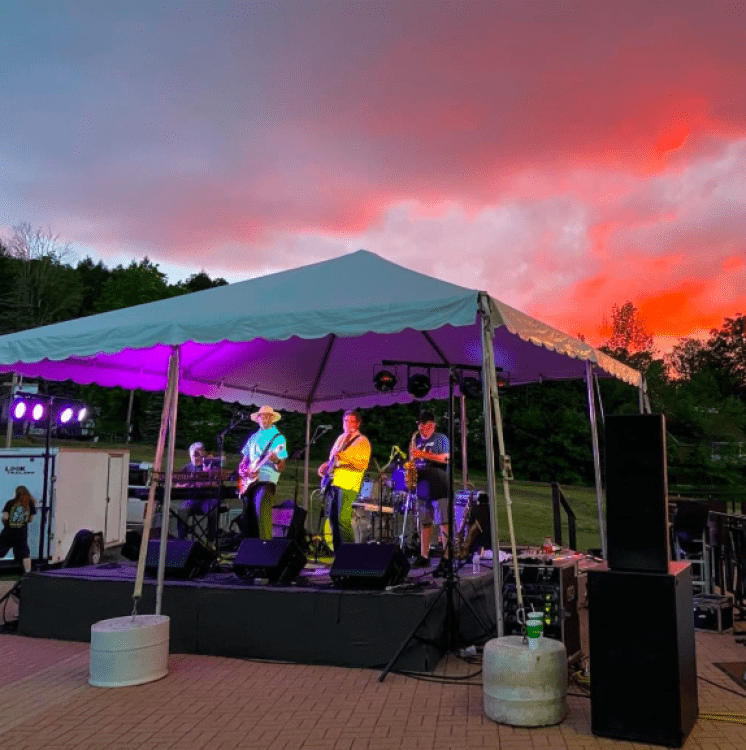 20 x 20 Frame Tent & 16 x 16 Stage package