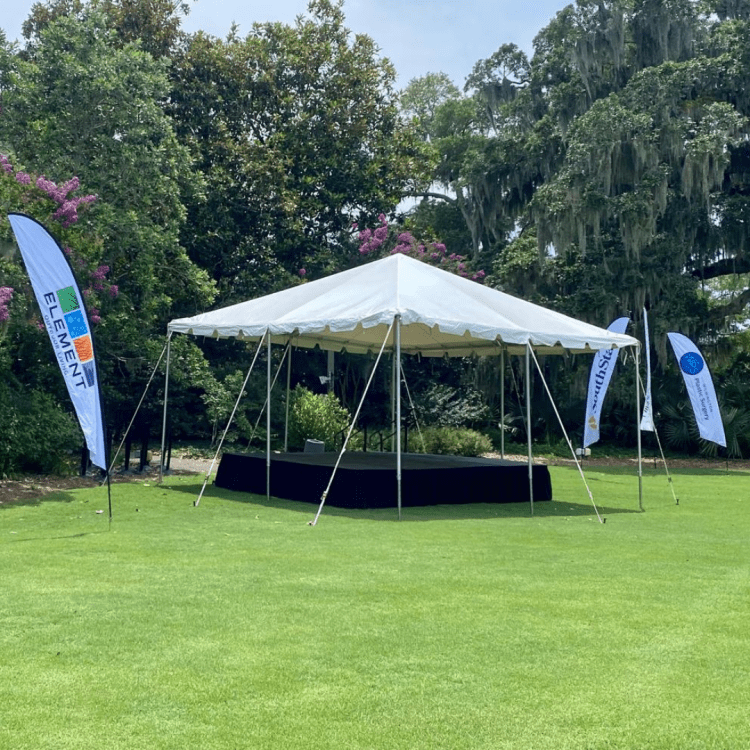 20 x 20 Frame Tent & 16 x 16 Stage package