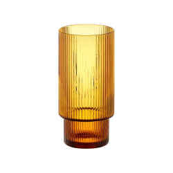 Vintage Amber Glass - 13 oz