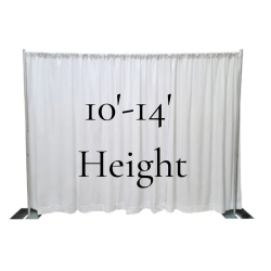 Maxi Frame Pipe & Drape: 10'- 14' height