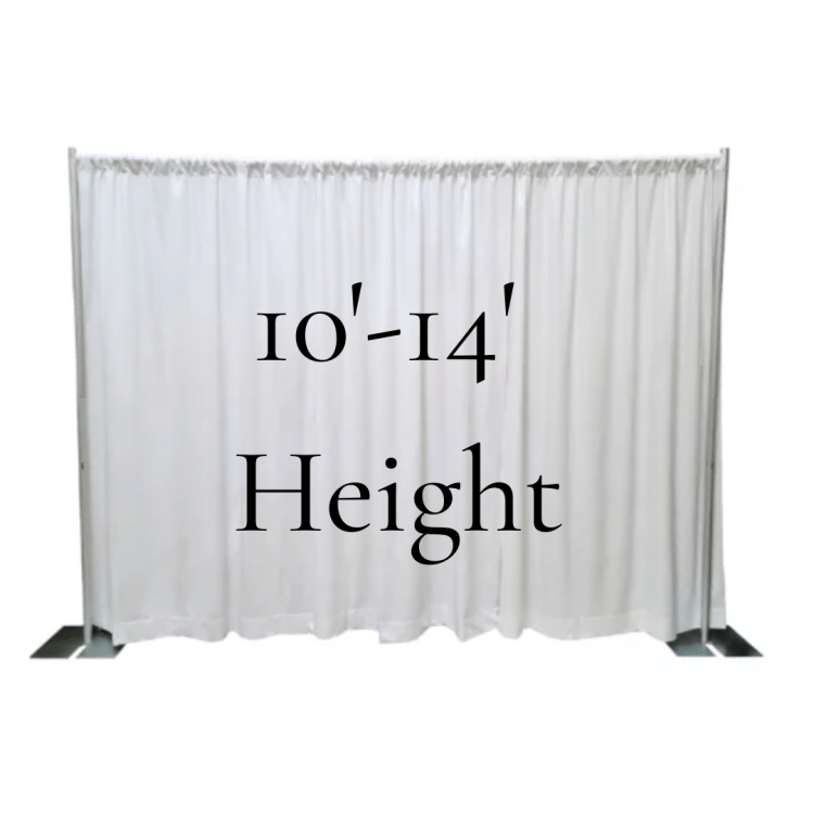 Maxi Frame Pipe & Drape: 10'- 14' height