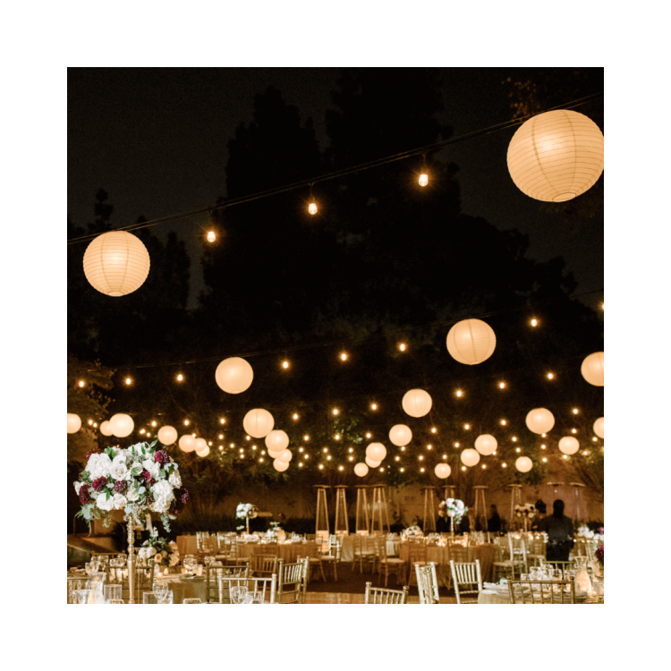 Outdoor Lantern String Lights (Low Density)