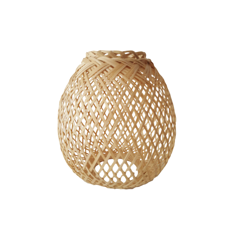 Woven Rattan Pendant (Small Round)