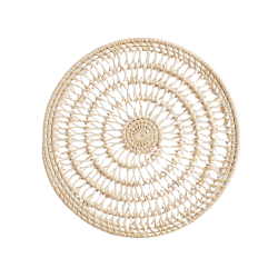 Spiral Woven Rattan Charger