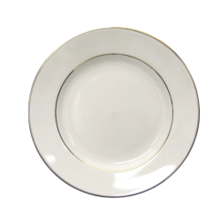 Ivory Double Gold Rimmed Dinner Plate 10
