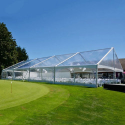40' X 130' Cleartop Gable Structure Tent