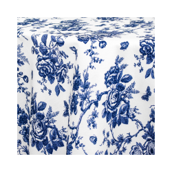 Dark Blue Toile 108 RND