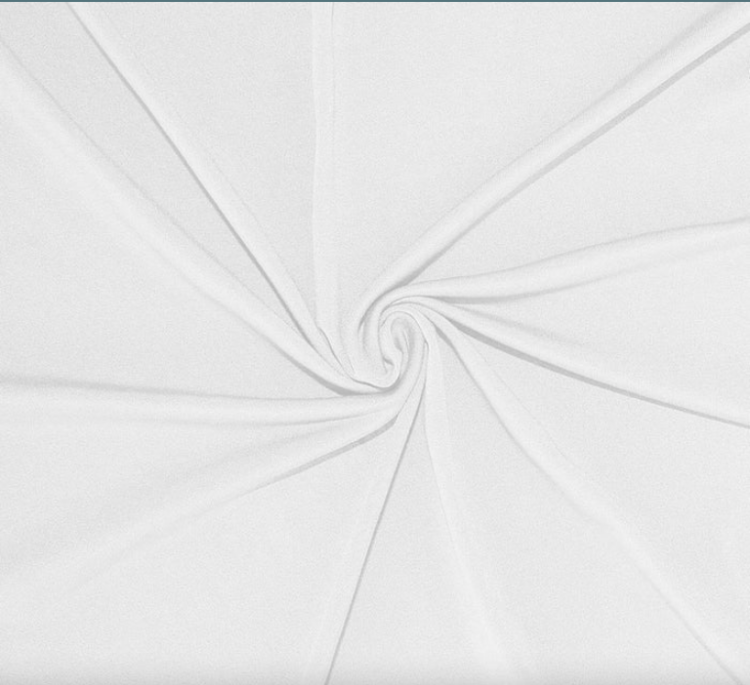 4 Way Stretch Spandex- White