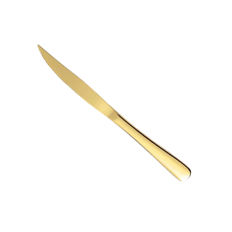 Brushed Gold Steak Knife