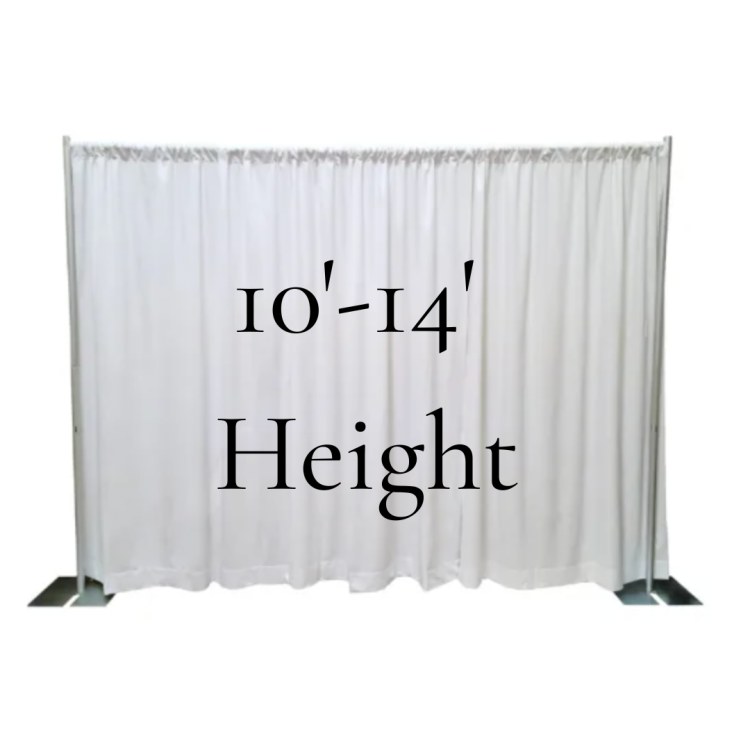 Maxi Frame Pipe & Drape: 10'- 14' height