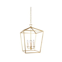 Gold Lantern Chandelier (Large)